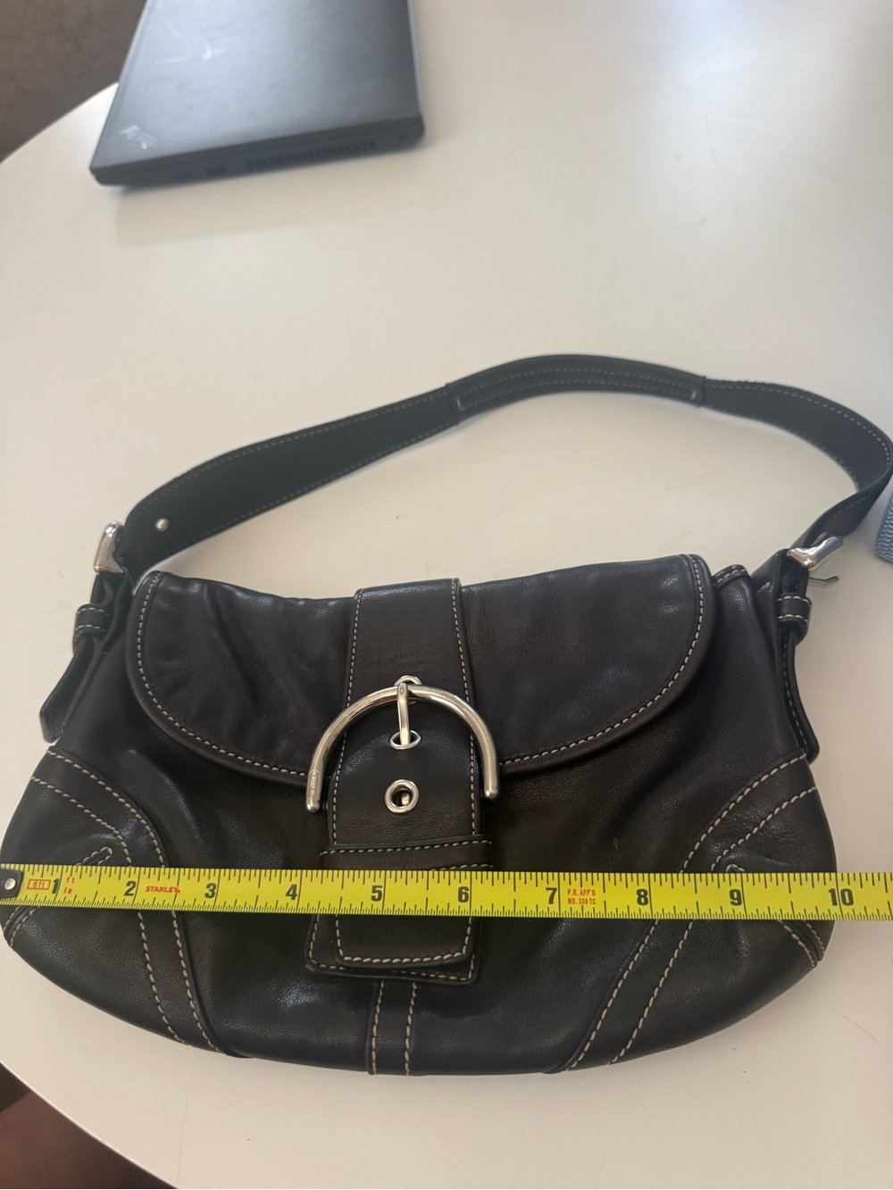 Vintage Coach Soho black Leather Shoulder Bag - Picture 8 of 8